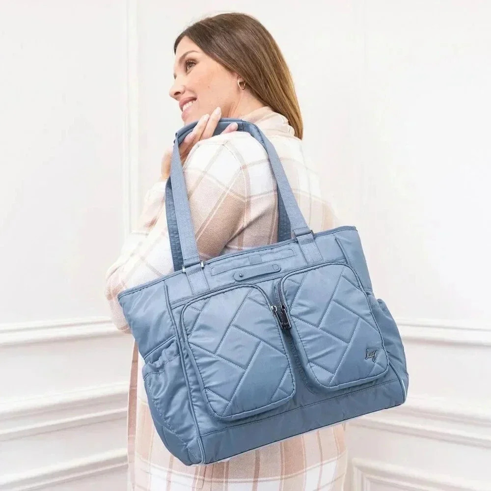 LUG Trotter Tote Bag / Shoulder Bag / Diaper Bag - Cloud Grey - Picture 6 of 16